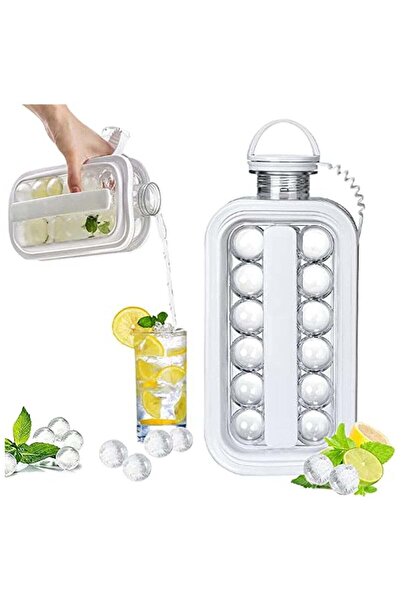 Generic 2 in 1 Ice Cube Tray with Lid – Portable 17 Compartment Ice Cube Make...