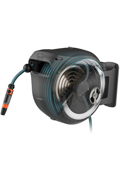 Gardena 18632-20 + dispozitiv perete roll-up + conectori + 35 m furtun 13 mm