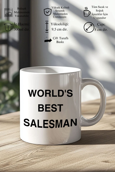 giftkonsept Worlds Best Salesman Printed Sales Representative Element Consult...