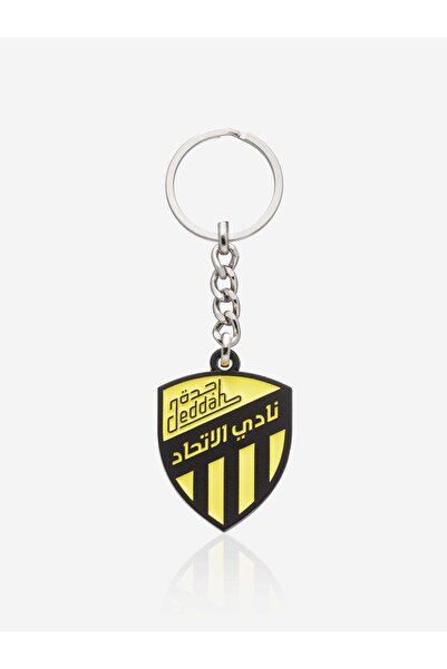 Ittihad سلسلة مفاتيح بشعار الدرع - أصفر