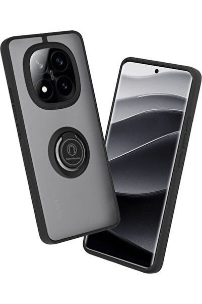 Techsuit Glinth Πίσω Κάλυμμα Σιλικόνης Μαύρο (Redmi Note 14 Pro+)