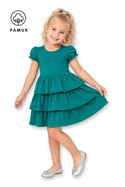 difa kids Rochie pentru fete, cu volane, ocazională, de vară, pentru copii