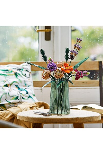LEGO Botanicals Flower Bouquet - Artificial Flowers Set for Adults with Roses...