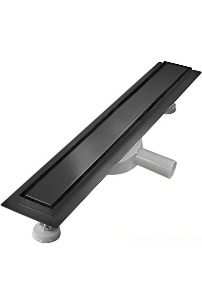 OEM Sunrik Jgheab de evacuare pentru duș 50 cm cu sită și sifon 360° Negru