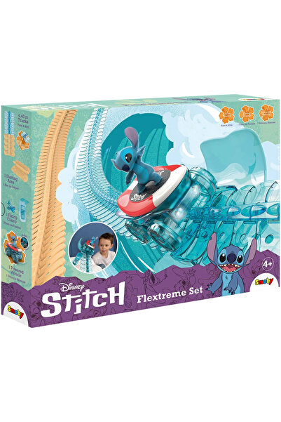 Smoby Set de joacă Pista de curse cu mașina Stitch luminoasă - Set de pistă S...