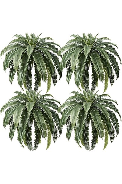 OEM Ferigă artificială bostońeană 120x80 cm Set de 4 bucăți Decorațiune realistă