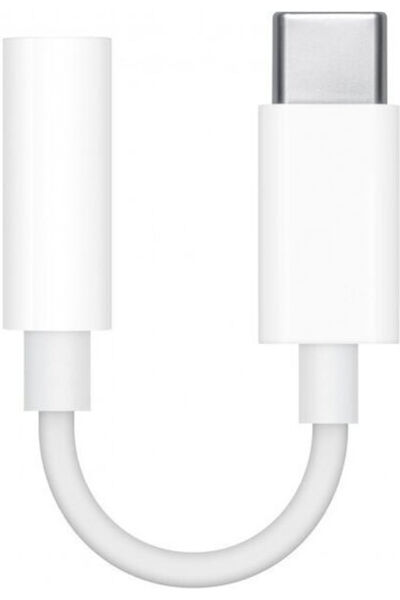 Apple Μετατροπέας USB-C / 3.5mm Αρσενικό σε USB-C / 3.5mm Θηλυκό Λευκό 1 Τεμά...