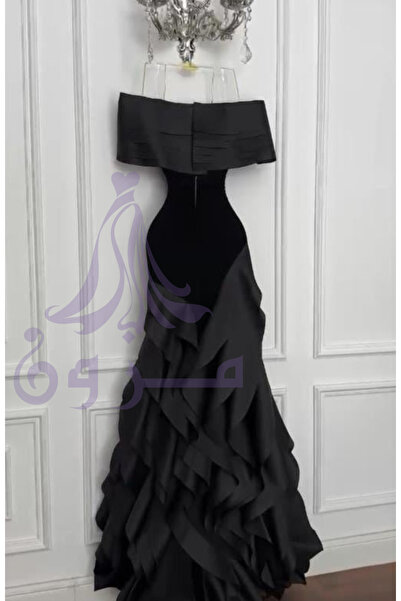 Gardenia Fashion فستان سهرة باربي شانتون كلوش بدون أكتاف