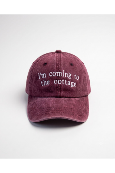 Tresore "Idem do vikendice" vezena vintage bejzbol kapa, trend "cottagecore" ...