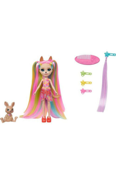 Mattel Games Μάτελ Εντάντιμαλς Σάνσαϊν Μπιτς Κάτρις Καγκουρό Κούκλα Χοπ Htj70