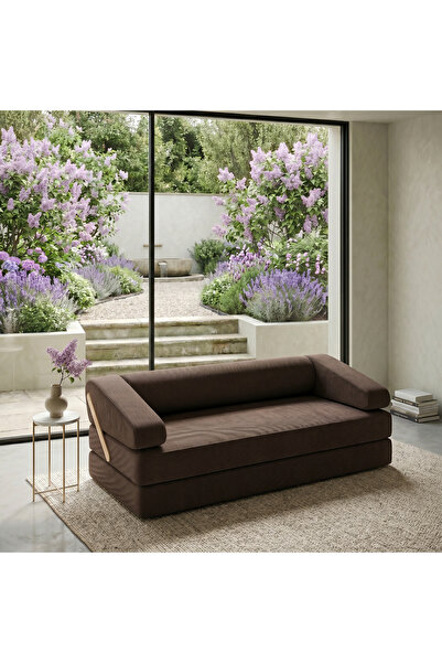 DECHOME 180x90 cm Yatak Olabilen Modüler Sünger Koltuk | Hareketli Sırt Dayam...