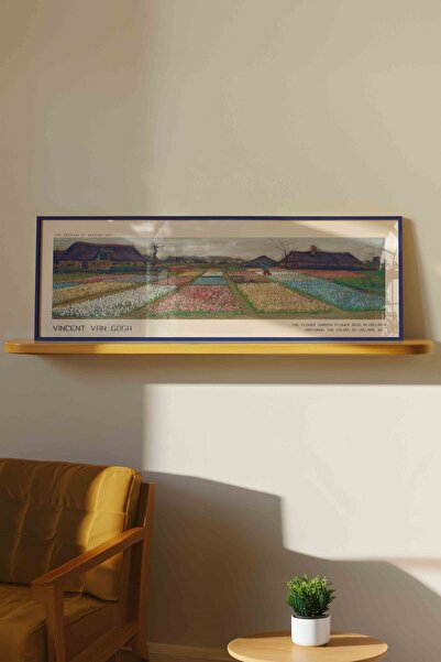 Buka Shops Vincent van Gogh Hollanda Çiçek Bahçesi Panoramik Çerçeveli Tablo