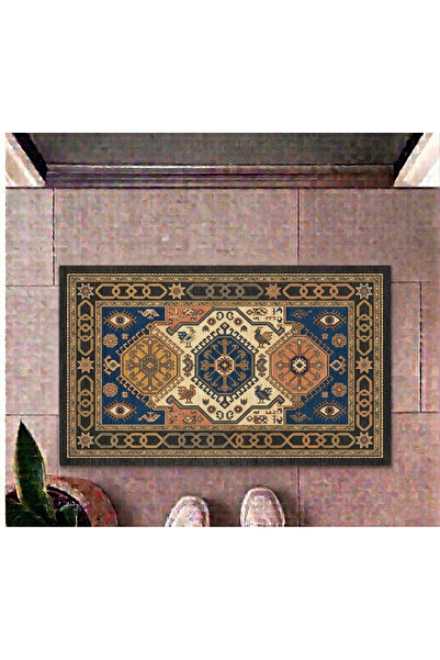 TahtakaleToptancıları Ethnic Patterned Non-Slip Base Digital Printed Doormat ...