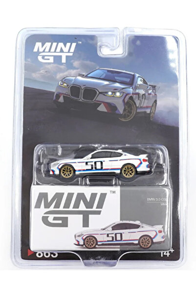 mini gt سيارة بي إم دبليو 3.0 سي إس إل بيضاء طراز 50 عامًا من إم باور، نموذج ...