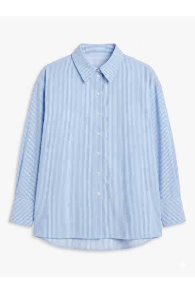 NİDİBAY Oversize Standard Long Sleeve Basic Shirt