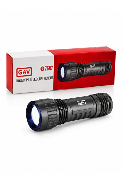GAV G7687 KALEM PİLLİ LEDLİ EL FENERİ