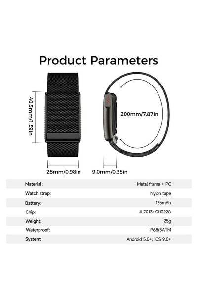 Loop Smart 5.0 Health & Fitness Tracker(Black)