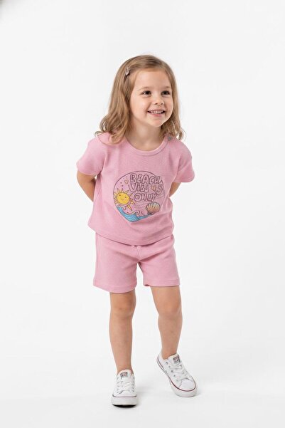 MiaBaby Baskıllı Şortlu Takım