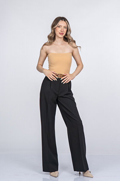 MissVina Women's High Waist Gloria Modern Cut High Waist Trousers Casual Dail...