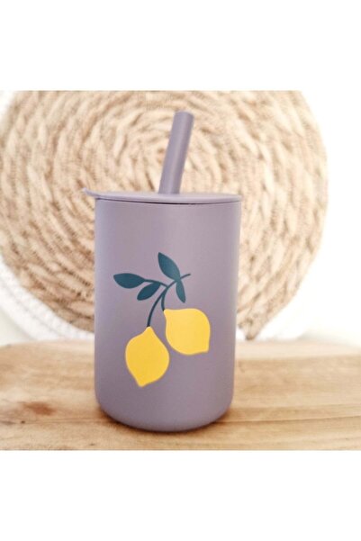RAMMELAARTJE Cana cu pai din silicon, Plum-