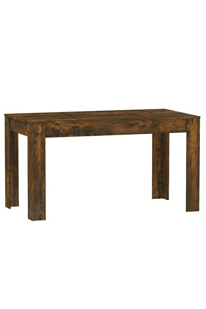 vidaxl Masă bucătărie, stejar afumat, 140x74,5x76 cm, lemn prelucrat