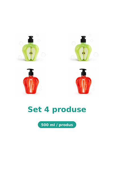 Tasty Set 4 Produse Gustoase, Mix 2x Extract de Măr, 2x Capsuni