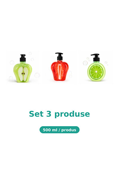 Tasty Set 3 Produse Tasty, Mix Mar Extract, Capsuni, Lime