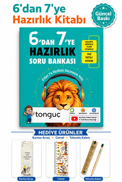 Tonguç Yayınları Tonguç 6'dan 7'ye Geçenler İçin Hazırlık Kitabı