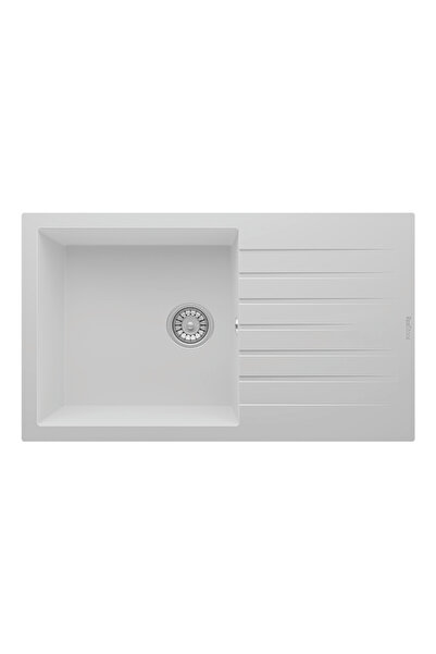 RealStone Laodikya 86 XL P014 Granit Evye 860x500 mm Tek Göz Damlalıklı Mutfa...