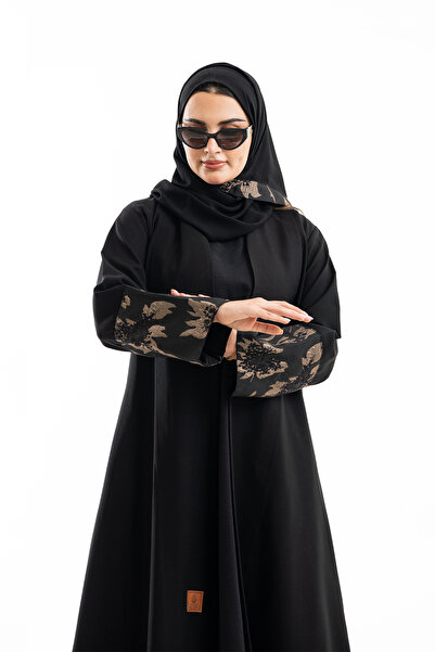 Hasnaa Abaya عباية شجون بتدخيلات اورجنزا نحاسي
