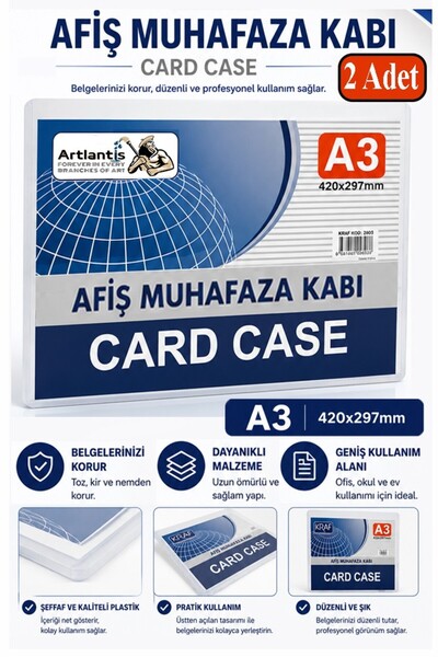 Artlantis A3 kontejner za skladištenje postera, 2 komada, 29.7x42 cm, kontejn...