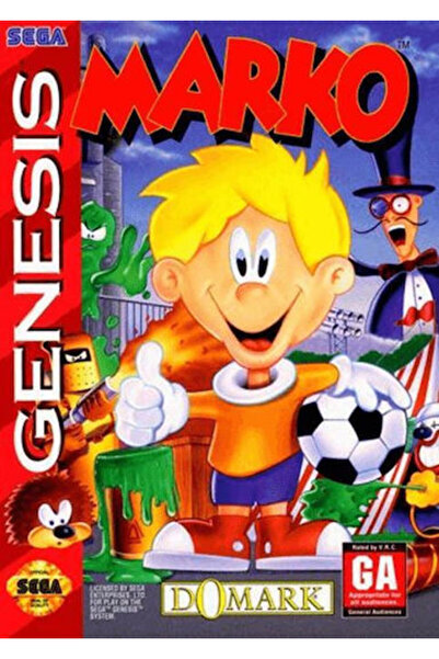 SEGA Το Παιχνίδι Μέγκα Ντράιβ Φούτμπολ Μαγικής Δράσης του Μάρκο (Μεταχειρισμένο)