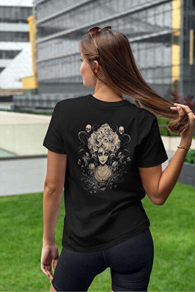 iLovePrints Gothic Skull Queen Tshirt
