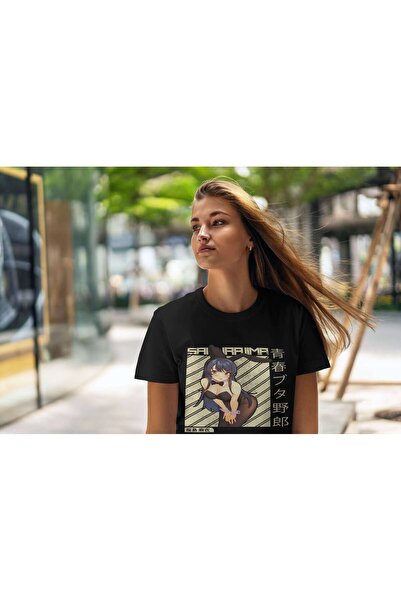 iLovePrints Anime Character in Bunny Suit Tshirt