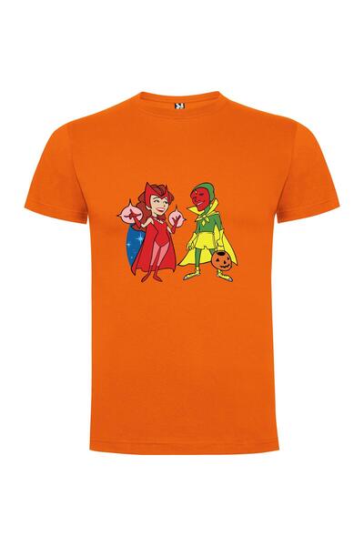 iLovePrints Cartoon Marvelous Costumed Characters Tshirt