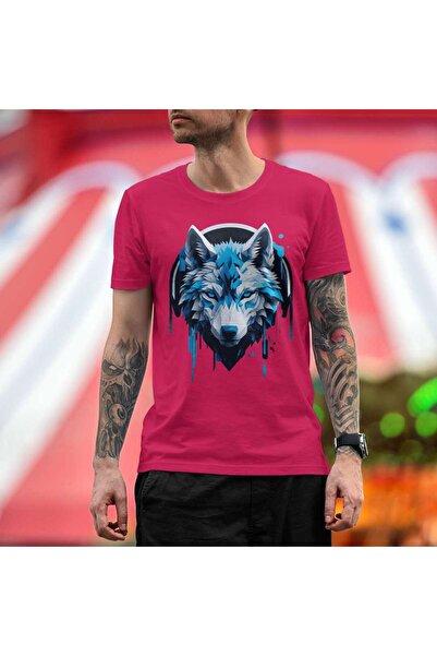 iLovePrints Abstract Geometric Wolf Tshirt