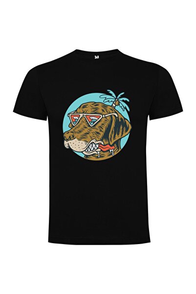 iLovePrints Stylish Canine with Dragonfly Tshirt