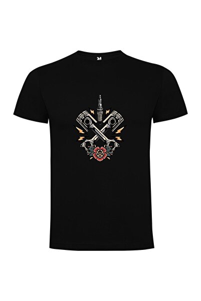 iLovePrints Wrenches & Roses: Tattoo Glam Tshirt