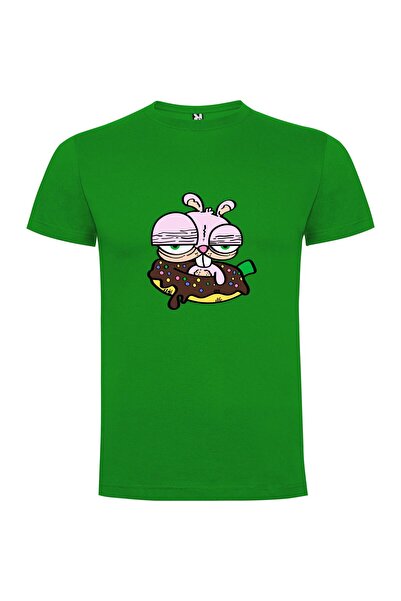 iLovePrints Donut-Munching Bunnypunk Tshirt
