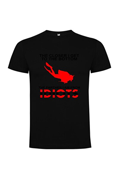 iLovePrints Idiot-free zone sign Tshirt