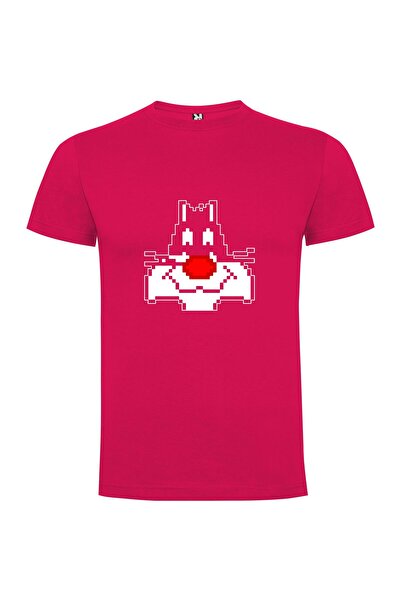 iLovePrints Pixelated Cat Heroes Tshirt