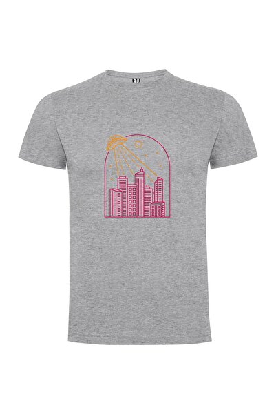 iLovePrints Neon Alien Skyline Tshirt