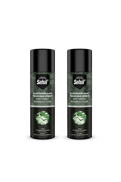 Selsil Elektronik Kart Temizleme Spreyi 500 ml 2'li Set - Yağsız Devre Temizl...