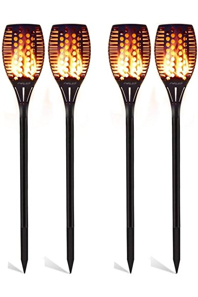 fvt Lampă Solară Tip Torță, 96 LED, IP65