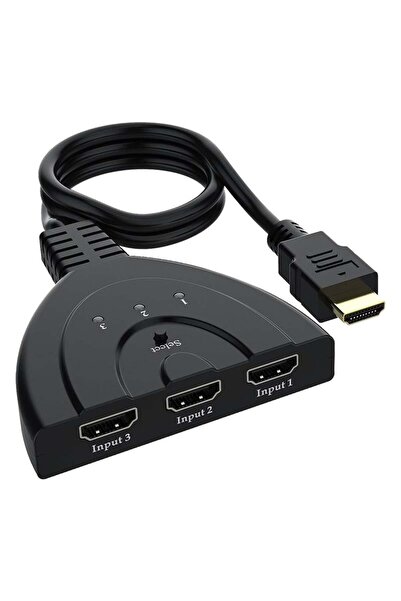 Powermaster PM-17229 جهاز تجميع وتقسيم إشارات HDMI بثلاثة مداخل ومخرج واحد مع...