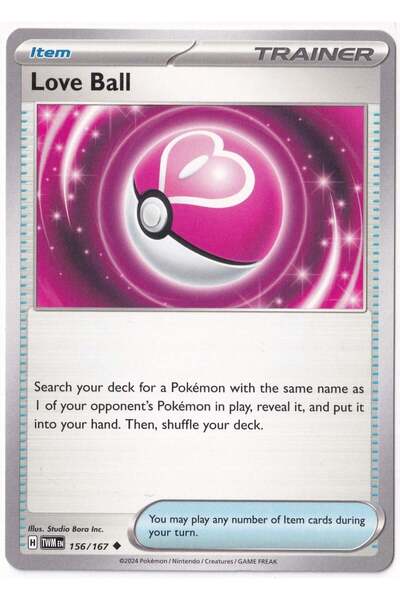 Pokemon Love Ball 156/167 - Twilight Masquerade - Card (Mint)