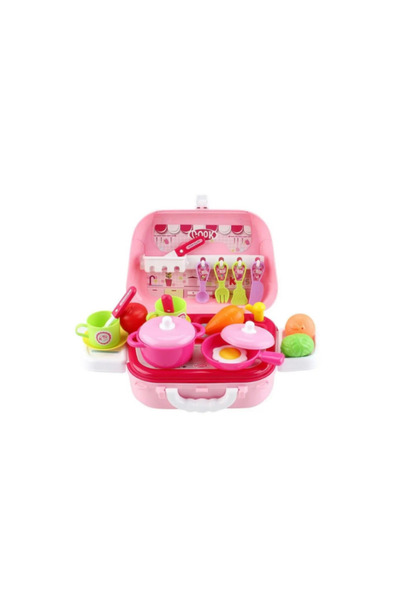 GHEMOTOC Set de Bucatarie Pentru Fetite, GHEMOTOC®, Geanta cu Accesorii