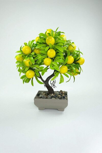 Generic Brand Decor Tree Lemon Tree Potted Decorative Tree Figurine 24X13 cm
