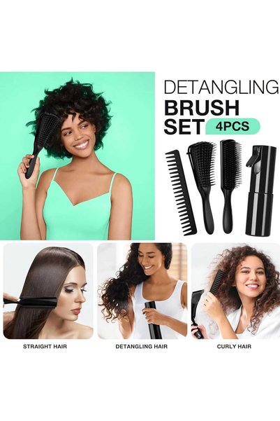 Hommtina Set piepteni 4 pcs Detangling Brush Set
