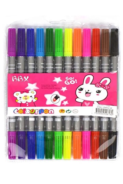 Modellino Çift Uçlu 10 Renk Keçeli Kalem Go Go Colourpen
